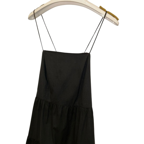 Rails black cotton tiered backless prairie dress S - Picture 3 of 5